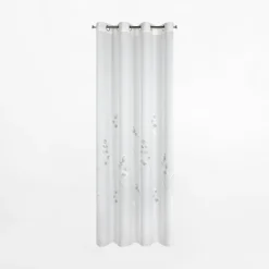 Eurofirany Firana na przelotkach biało-beżowa ISABEL 140x250 cm