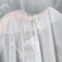 Eurofirany Firana na przelotkach biało-beżowa ISABEL 140x250 cm