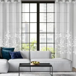 Eurofirany Firana na przelotkach biała ESTELLA 140x250 cm