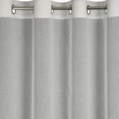 Firany, Zasłony I Akcesoria|Eurofirany Firana na przelotkach kremowo-beżowa ABBIE 140x250 cm