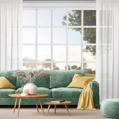 Eurofirany Firana na taśmie biała DEBRA 400x270 cm