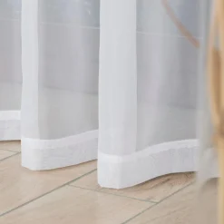 Firany, Zasłony I Akcesoria|inny Firana na taśmie biała WOAL 140x250 cm