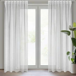 Eurofirany Firana na taśmie flex biała LAYLA 300x300 cm