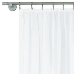 Firany, Zasłony I Akcesoria| Firana na taśmie marszczonej biała DIANA 140x260 cm