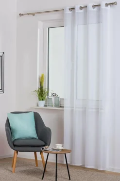 Firany, Zasłony I Akcesoria| Firana SOFIA na przelotkach 140x260 cm