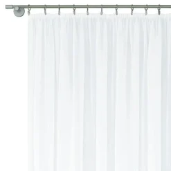 Firany, Zasłony I Akcesoria| Firana woal na taśmie marszczonej biała DIANA 300x280 cm