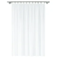 Firany, Zasłony I Akcesoria| Firana woal na taśmie marszczonej biała DIANA 300x280 cm