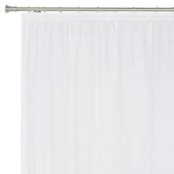 Firany, Zasłony I Akcesoria| Firana z koronką na taśmie marszczącej biała ZIGI 290x160 cm
