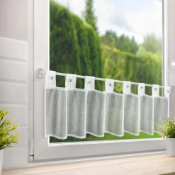 Eurofirany Firana zazdrostka biała SEVILLA 30x150 cm