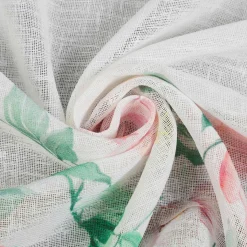 Eurofirany Firana zazdrostka biało-różowa ASTEJA 60x150 cm