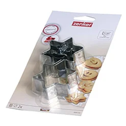 Foremki do wykrawania ciastek ZENKER SMILEY 2 szt. MIX