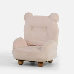 Pufy Dla Dzieci|Stoliki I Krzesła Dla Dzieci|inny Fotel AKUKA w kształcie misia jasny beż