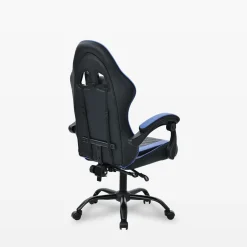 Fotel biurowy czarno-niebieski LUDOZ