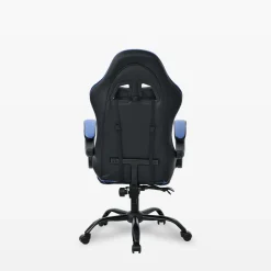 Fotel biurowy czarno-niebieski LUDOZ