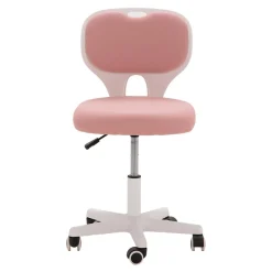 Fotele I Krzesła Do Biurka Dla Dzieci|Fotele Biurowe Dziecięce| Fotel biurowy różowo-biały MELLODY