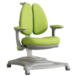 Dzieci Fotel biurowy z regulacją zielony RYTHMUSE