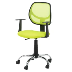 Dzieci Fotel biurowy z siatką mesh zielony NOPE