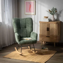 Fotele Wypoczynkowe|inny Fotel bujany JEXLA zielony