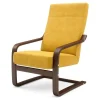 Fotel finka musztardowy BAKU