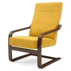 Fotel finka musztardowy BAKU