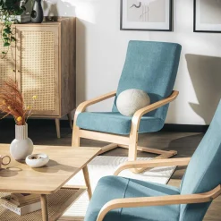 Fotele Wypoczynkowe| Fotel finka turkusowy BAKU