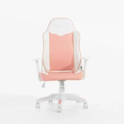 Fotel gamingowy biało-różowy CORALINDA