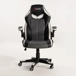 Fotele Gamingowe|Fotele Biurowe| Fotel gamingowy czarno-biały UDANDO