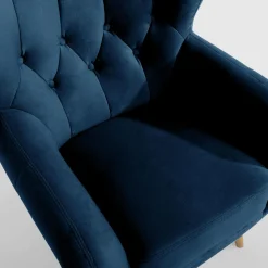 Fotele Wypoczynkowe|Impresti Fotel granatowy KELSO
