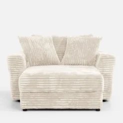 Fotel loveseat kremowy NOEMI