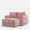 Fotel loveseat pudrowy róż NOEMI