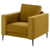 Fotele Wypoczynkowe| Fotel musztardowy TERRA