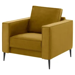 Fotele Wypoczynkowe| Fotel musztardowy TERRA