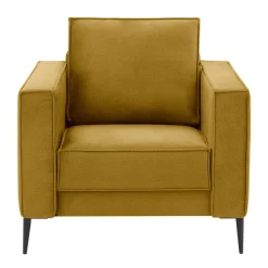 Fotele Wypoczynkowe| Fotel musztardowy TERRA