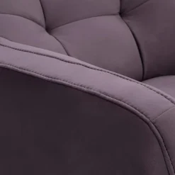 Impresti Fotel na drewnianych nogach fioletowy SCANDI