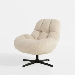 Fotele Wypoczynkowe|inny Fotel obrotowy beżowy DAPPERA