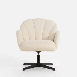 inny Fotel obrotowy biały LISKON