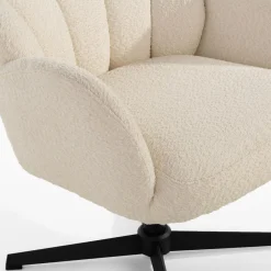 inny Fotel obrotowy biały LISKON