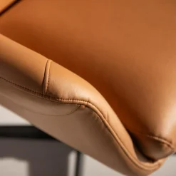 Fotele Wypoczynkowe| Fotel obrotowy jasnobrązowy DELUXO