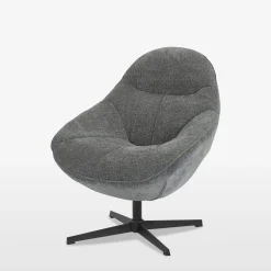 Fotele Wypoczynkowe| Fotel obrotowy szary DYNAMA