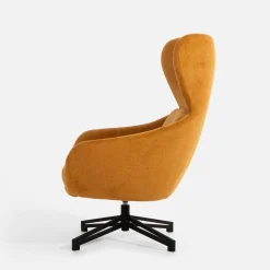 Fotele Wypoczynkowe|inny Fotel obrotowy żółty LOMERO