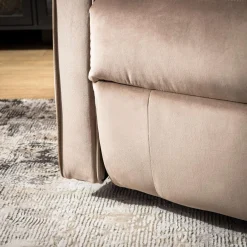 inny Fotel obrotowy z funkcją relaks beżowy LUTTIN