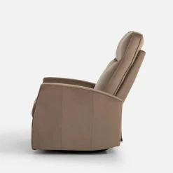 inny Fotel obrotowy z funkcją relaks beżowy LUTTIN