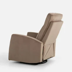 inny Fotel obrotowy z funkcją relaks beżowy LUTTIN