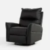inny Fotel obrotowy z funkcją relaks GRUZIO ekoskóra czarny