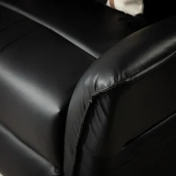 inny Fotel obrotowy z funkcją relaks GRUZIO ekoskóra czarny
