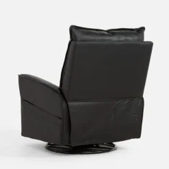 inny Fotel obrotowy z funkcją relaks GRUZIO ekoskóra czarny