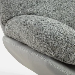 Fotele Wypoczynkowe|inny Fotel obrotowy z podnóżkiem szary DITTIF