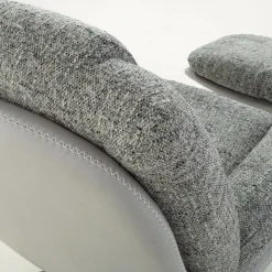 Fotele Wypoczynkowe|inny Fotel obrotowy z podnóżkiem szary DITTIF