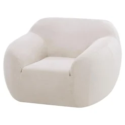 Werdomo Fotel obły kremowy MELA