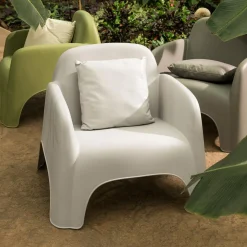 inny Fotel ogrodowy jasnoszary ULVI